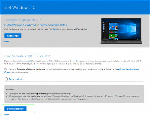 ترقية Windows 7 الى Windows 10 Et